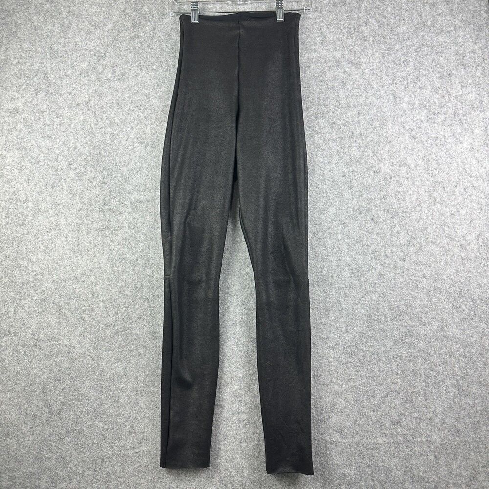 Commando Faux Leather Leggings Womens Small Black Stretch Perfect Control Pants